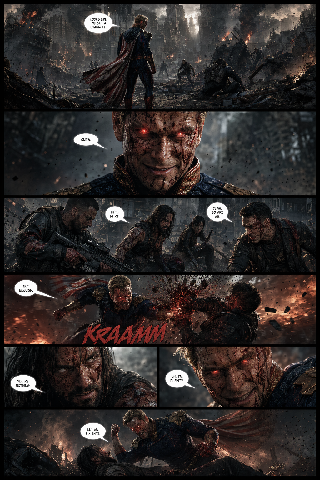 Пример динамичного AI-комикса